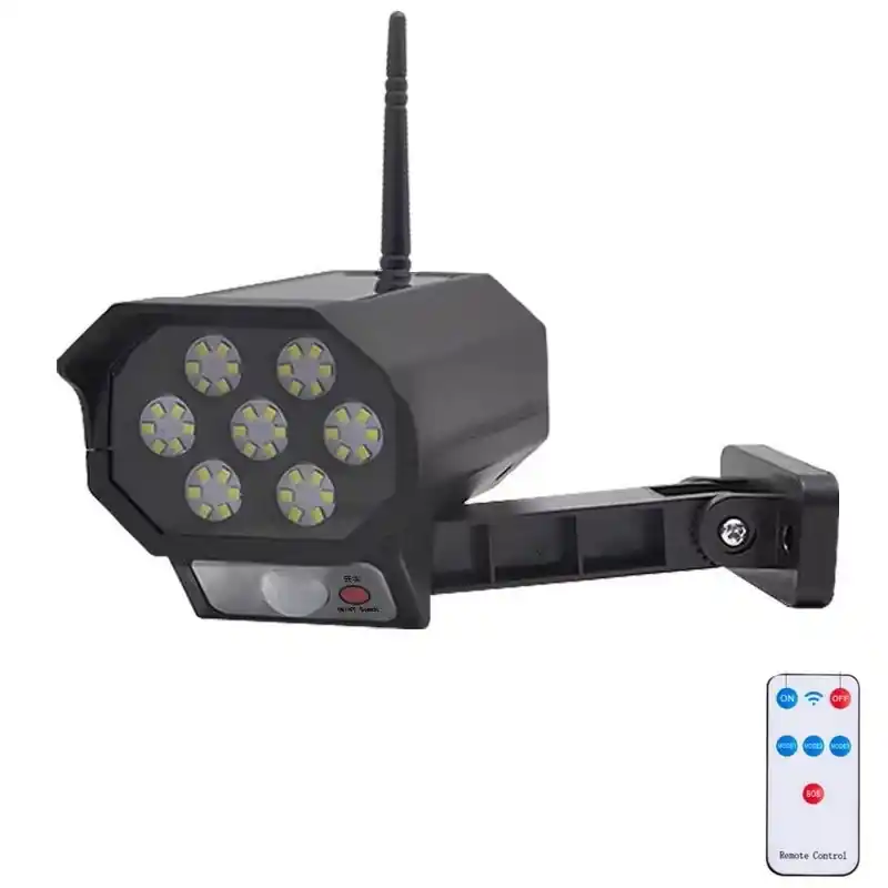 Jen Po Omezenou Doba LED Maketa bezpečnostní kamery se senzorem a se solárním panelem LED/5W/5,5V 800 mAh IP65 + dálkové ovládání