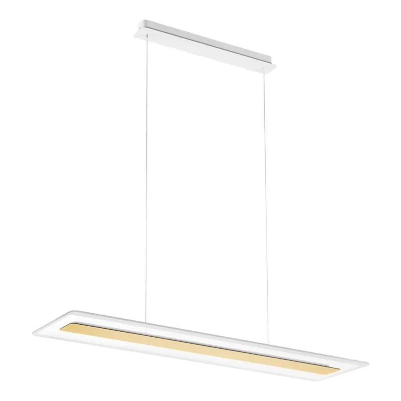 Finální Výprodej Linea Light 8939 - LED Lustr na lanku ANTILE LED/45W/230V CRI 90 bílá/zlatá