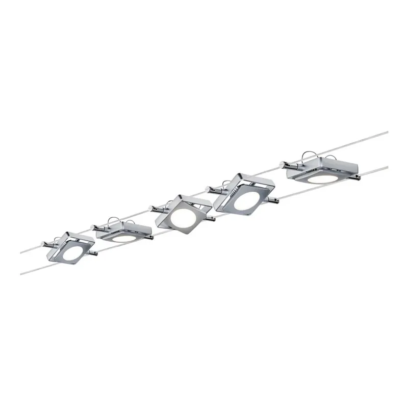 Paulmann 94108 - SADA 5xLED/4,3W Bodové svítidlo do lankového systému MAC 230V matný chrom Cenový Hit