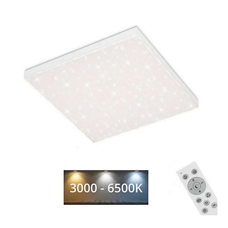 Časově Omezené Briloner 7381-016 - LED Stmívatelné stropní svítidlo STARRY SKY LED/15W/230V 3000-6500K + dálkové ovládání