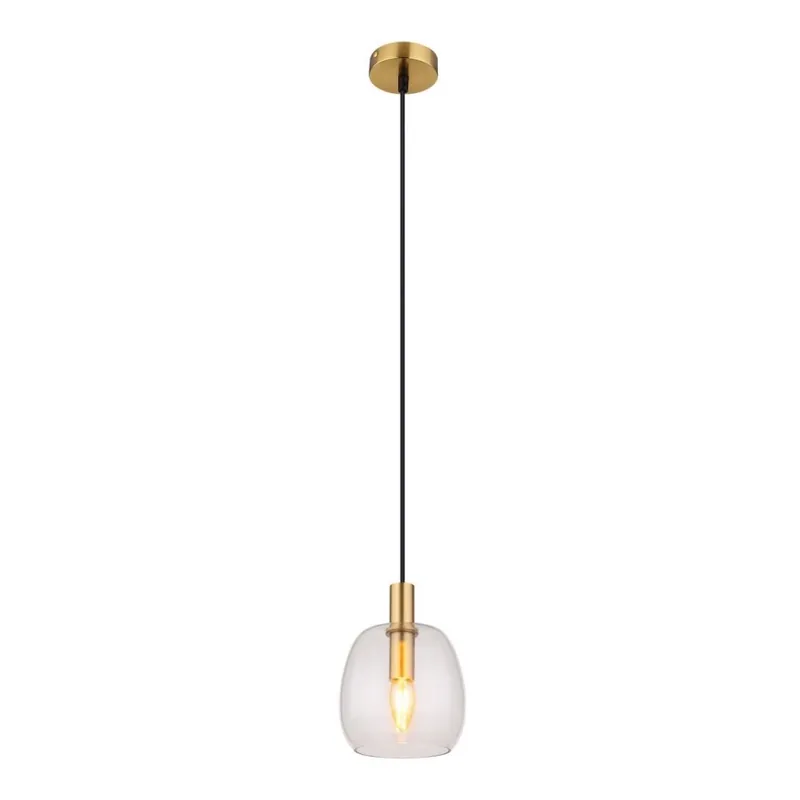 Hit Sezóny Globo - Lustr na lanku 1xE14/40W/230V pr. 16 cm mosaz