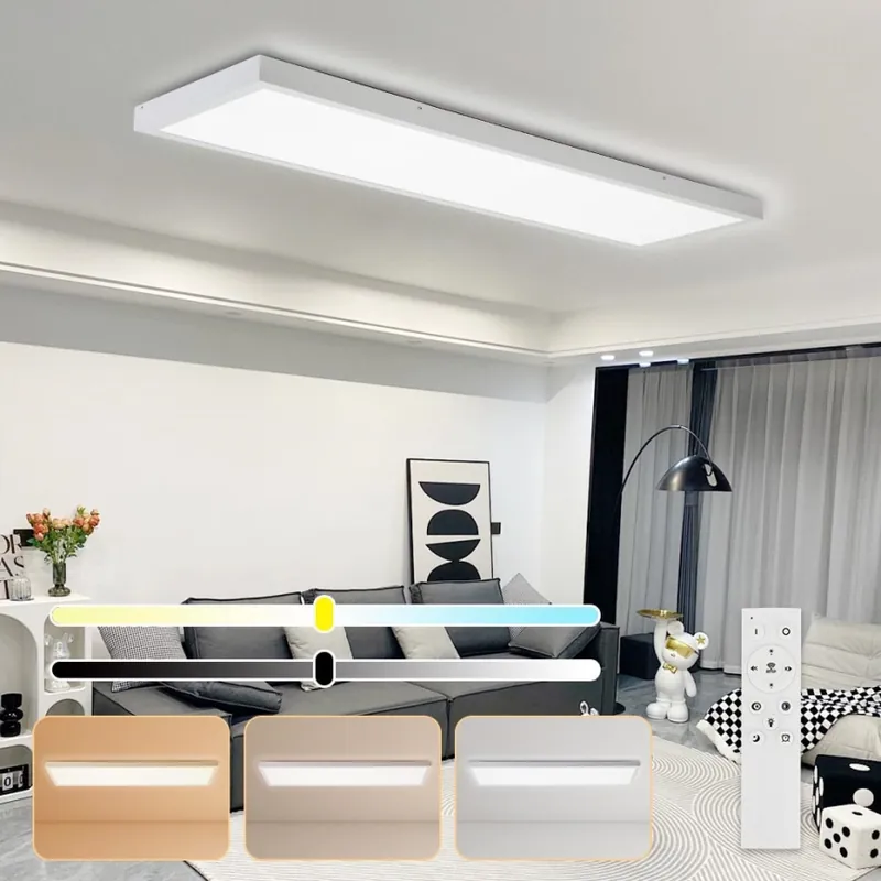 Brilagi - LED Stmívatelné koupelnové stropní svítidlo FRAME SMART LED/50W/230V 120x30 cm 3000-6000K IP44 bílá + dálkové ovládání Novinka