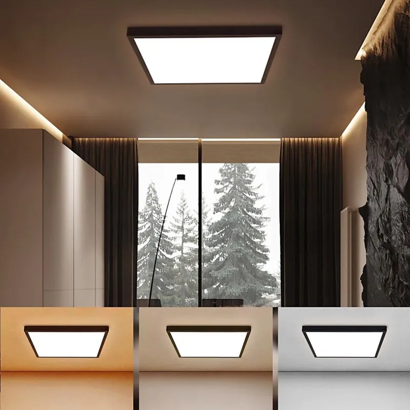 Nízká Cena Brilagi - LED Koupelnové stropní svítidlo FRAME LED/50W/230V 60x60 cm 3000/4000/6000K IP44 černá