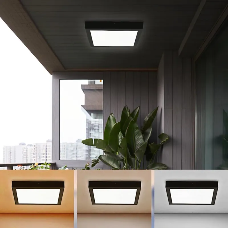 Brilagi - LED Koupelnové stropní svítidlo FRAME LED/24W/230V 30x30 cm 3000/4000/6000K IP44 černá Pouze Dnes