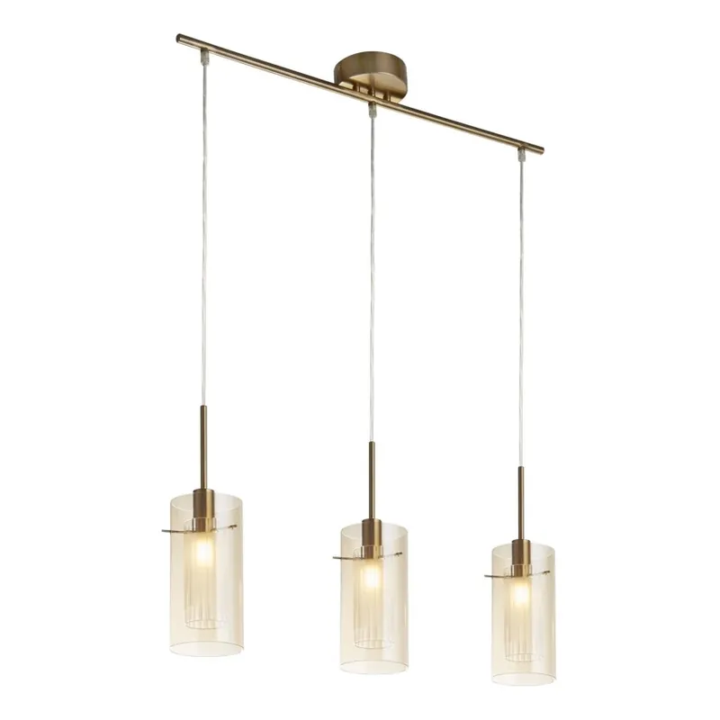 Akční Cena Searchlight - Lustr na lanku DUO 3xE14/60W/230V mosaz