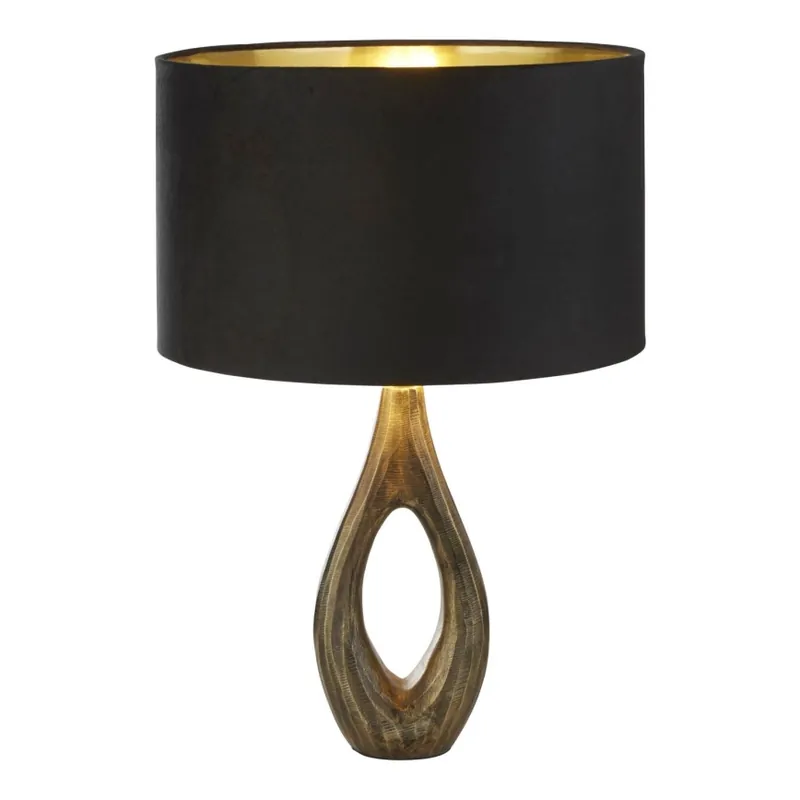 Novinka Searchlight - Stolní lampa BUCKLOW 1xE27/40W/230V mosaz