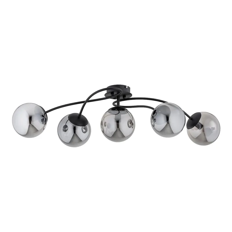 Omezená Nabídka Přisazený lustr GILIAN 5xE14/40W/230V černá