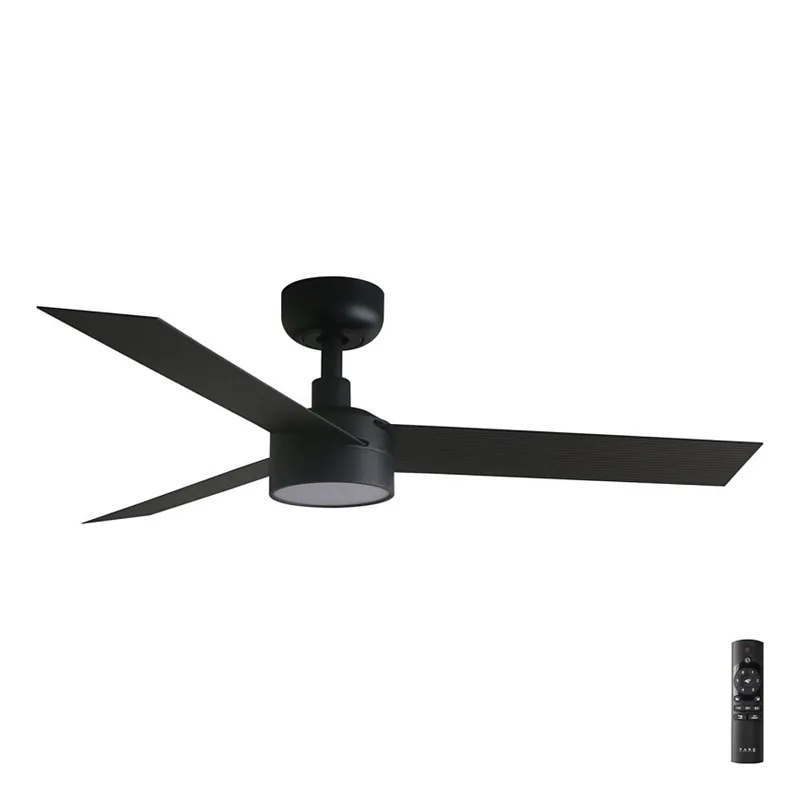 Originální FARO 34289-1TW - LED Stmívatelný stropní ventilátor CRUISER S LED/18W/230V 2700/3000/4000K pr. 106 cm černá + dálkové ovládání
