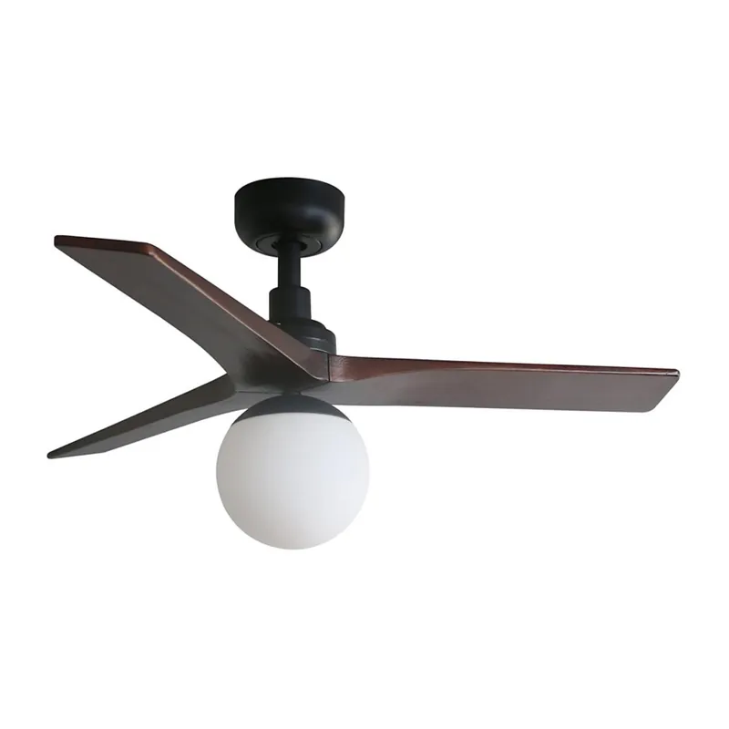 Nejprodávanější FARO 34278-11L - Stropní ventilátor KLIM S 1xE27/15W/230V ořech/černá pr. 92,5 cm + dálkové ovládání
