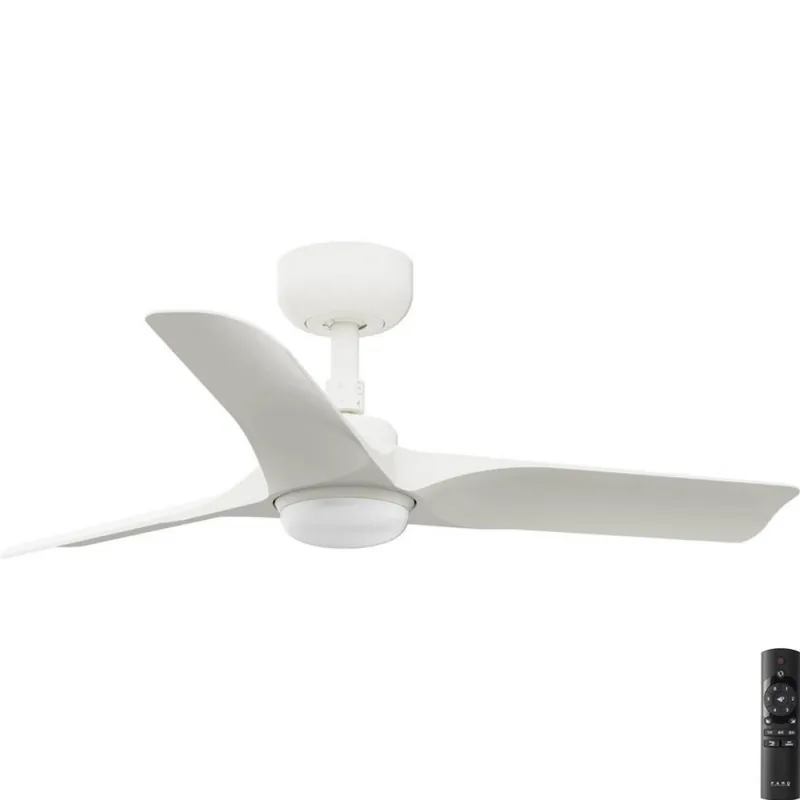 Výprodej FARO 33824-1TW - LED Stmívatelný stropní ventilátor HEY S LED/10W/230V 2700/3000/4000K bílá pr. 90 cm + dálkové ovládání