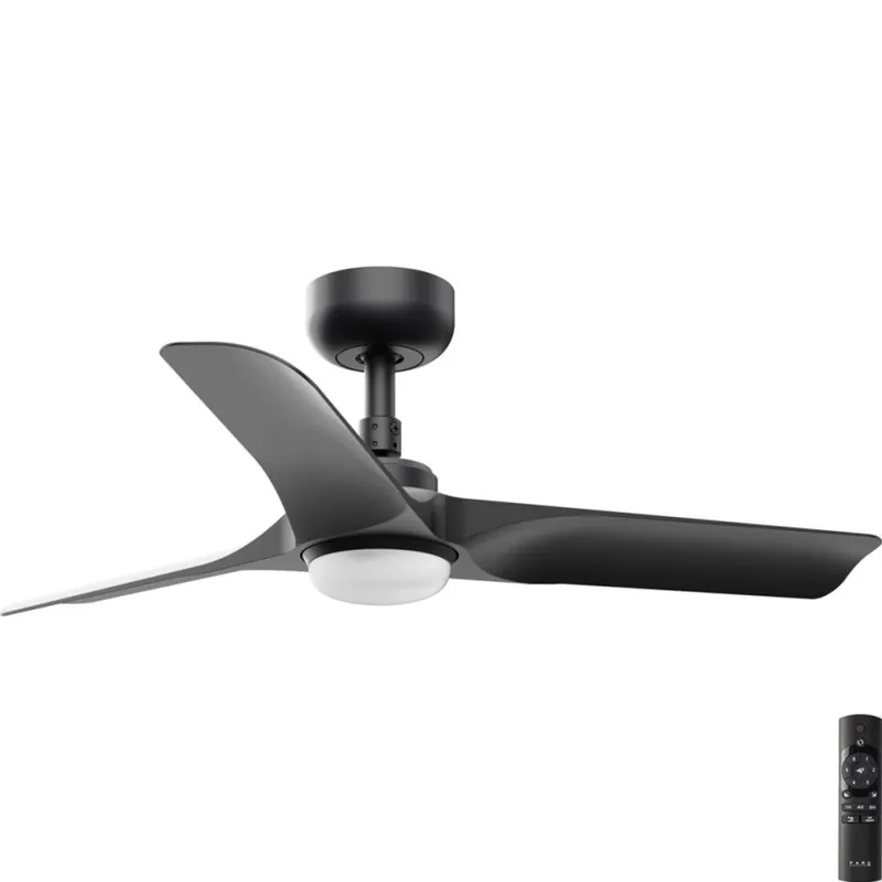 Zlevněný FARO 33825-1TW - LED Stmívatelný stropní ventilátor HEY S LED/10W/230V 2700/3000/4000K černá pr. 90 cm + dálkové ovládání