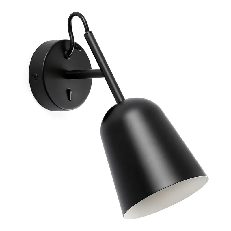 Finální Výprodej FARO 28257 - Nástěnná lampa STUDIO 1xE14/8W/230V černá
