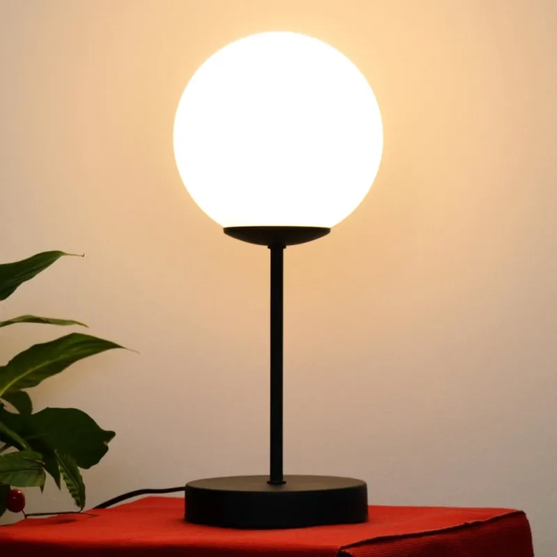 Stolní lampa MOON 1xE27/15W/230V černá Zlevněný