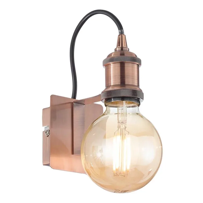 Ideal Lux - Nástěnná lampa FRIDA 1xE27/60W/230V měď Akce