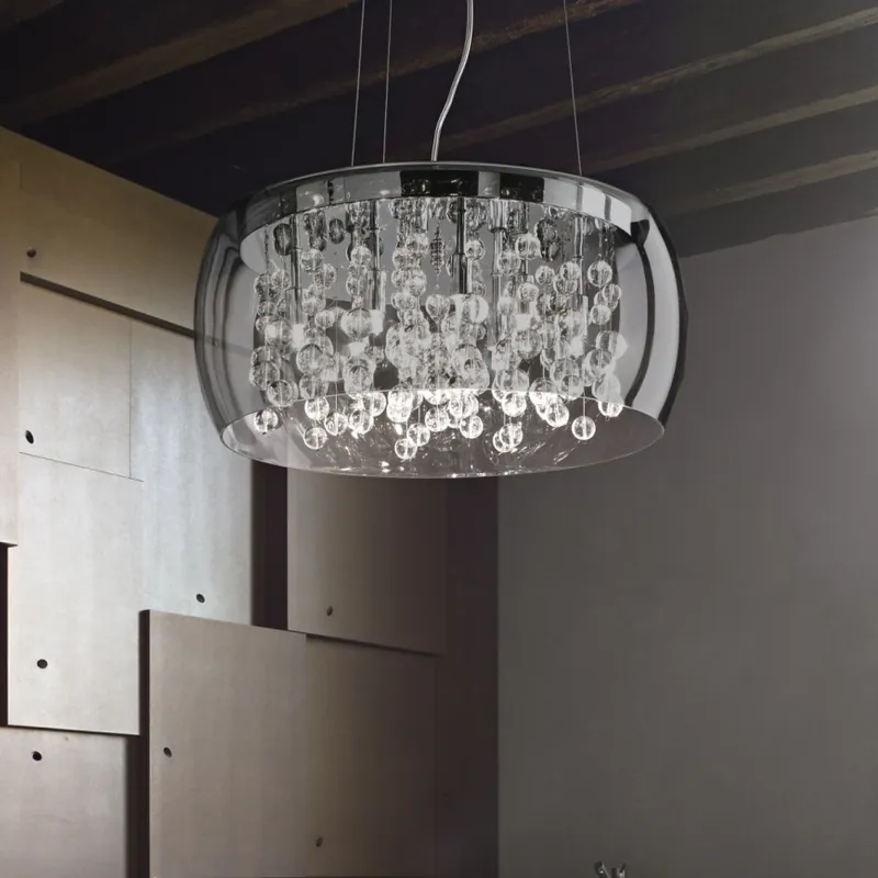 Levný Ideal Lux - Lustr na lanku AUDI 5xG9/40W/230V kouřová