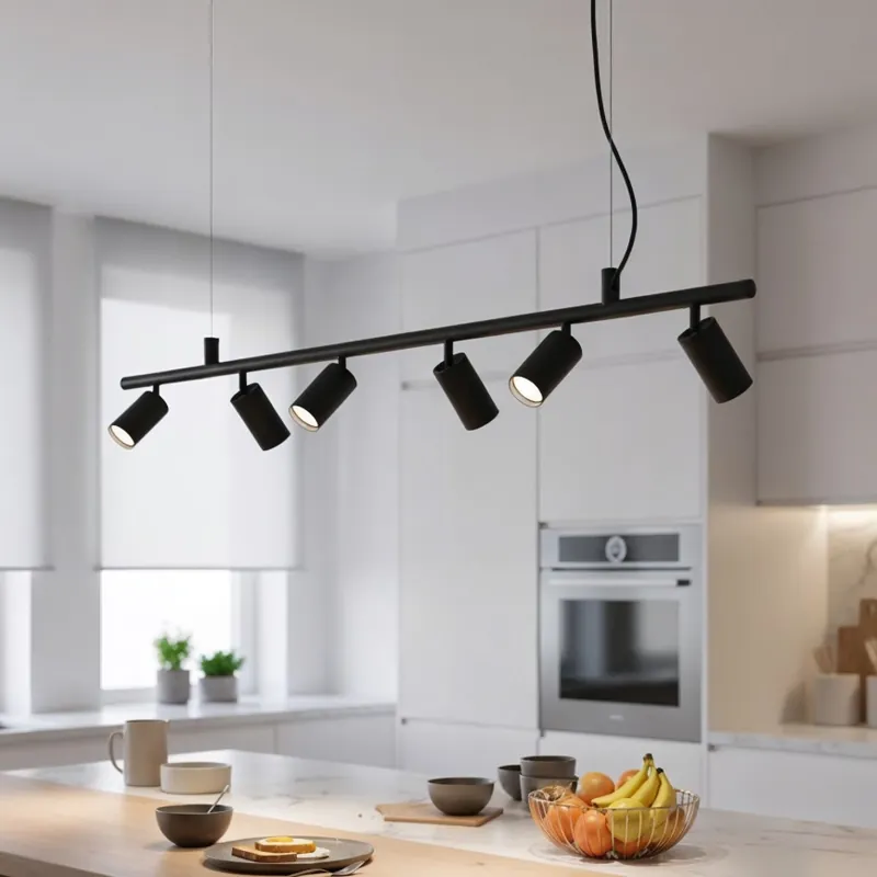 Novinka Ideal Lux - LED Lustr na lanku DYNAMITE 6xGU10/7W/230V CRI 90 černá
