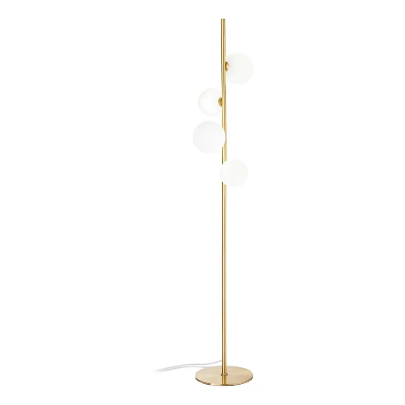 Zlevněný Ideal Lux - LED Stojací lampa PERLAGE 4xG9/3W/230V zlatá/bílá