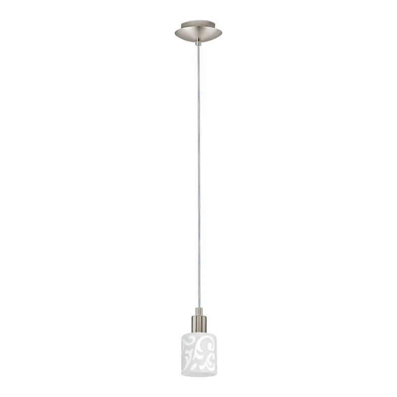 Nová Kolekce Eglo - LED Lustr na lanku MY CHOICE 1xE14/4W/230V matný chrom/bílá
