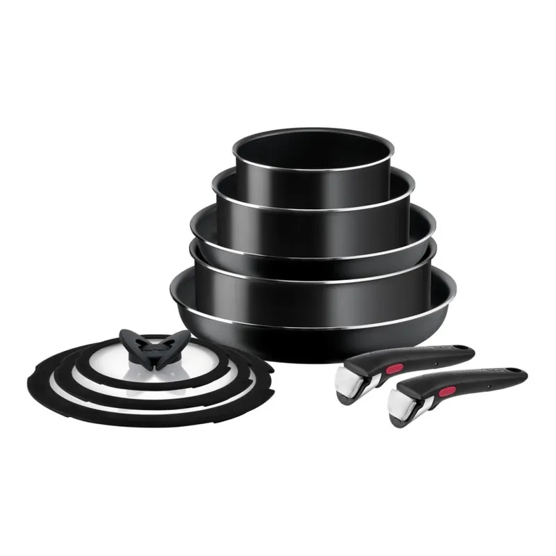 Tefal - Sada nádobí 10 ks INGENIO EASY COOK & CLEAN BLACK Rychlé Dodání