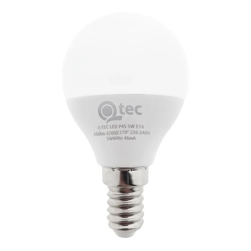 LED Žárovka Qtec P45 E14/5W/230V 4200K Horká Nabídka