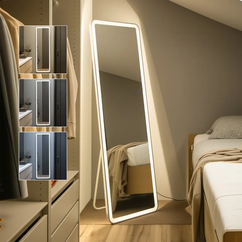 Ihned K Objednání Brilagi - Stojací zrcadlo ELEGANZA LED/42W/230V 160x50 cm IP44 CRI 90 stmívatelné + CCT