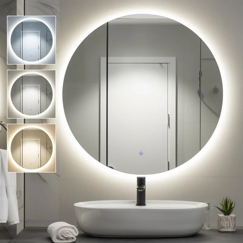 Brilagi - LED Koupelnové zrcadlo LUNA LED/26W/230V pr. 80 cm IP44 CRI 90 stmívatelné + CCT Nejprodávanější