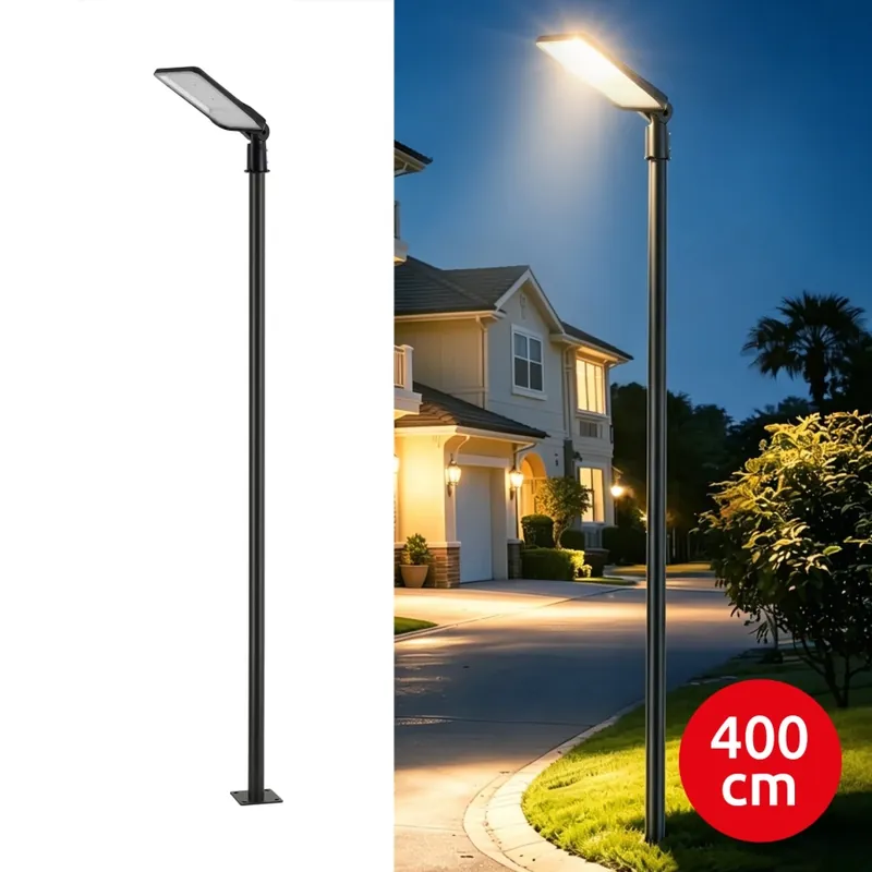 Vysoce Kvalitní Brilagi - LED Venkovní pouliční lampa se sloupem a kloubem 4 m URBANLIGHT LED/200W/230V černá IP65