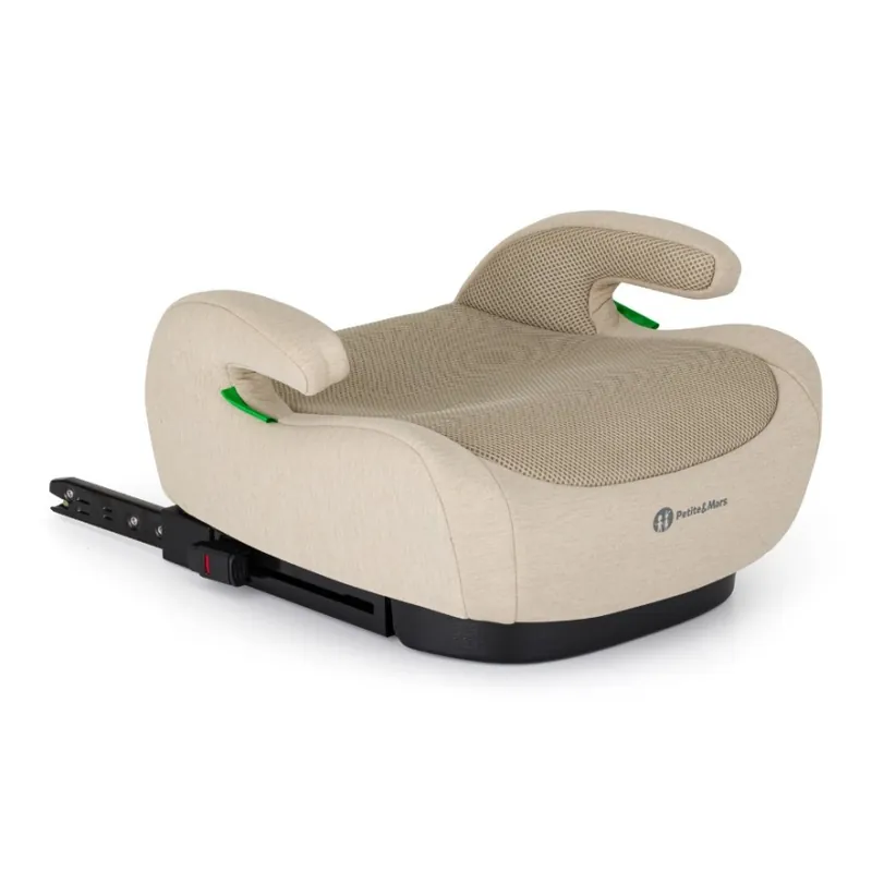 Dokud Zásoby Vydrží PETITE&MARS - Podsedák do auta OPTIMUS PRO i-Size Air 125-150 cm (22-36 kg) béžová