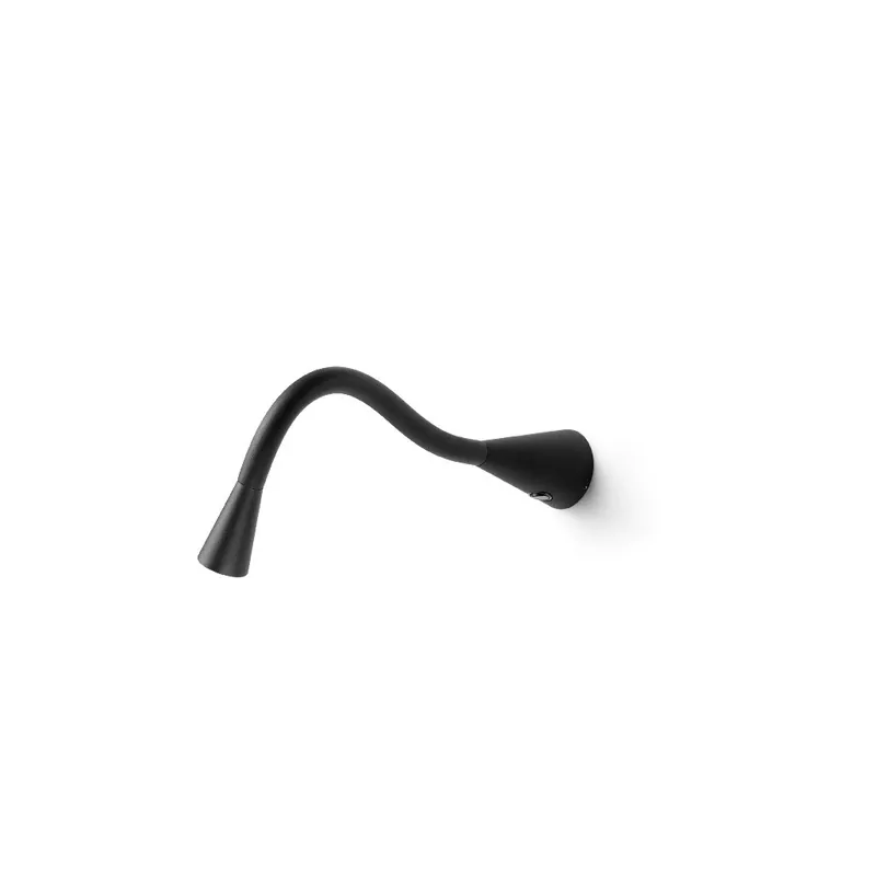 Linea Light Snake_W1, černá flexibilní LEDka k posteli s vypínačem, 2W LED 3000K, délka 47cm Akce
