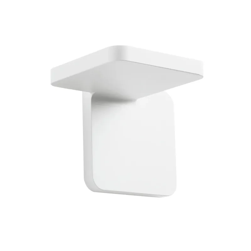 Super Cena Stilnovo Quad_W, bílé nástěnné svítidlo pro nepřímé osvětlení, 19W LED 3000K, výška 12cm