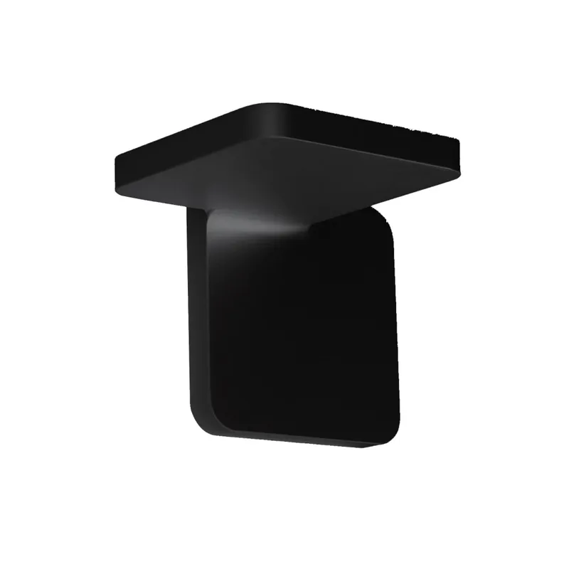 Časově Omezené Stilnovo Quad_W, černé nástěnné svítidlo pro nepřímé osvětlení, 19W LED 3000K, výška 12cm