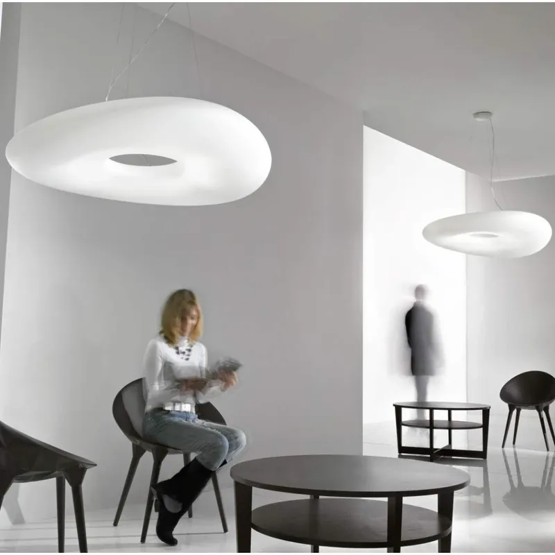 Výprodej Stilnovo Mr.Magoo, závěsné svítidlo z polyethylenu, 96W LED 3000K stmívatelné DALI, průměr. 115cm