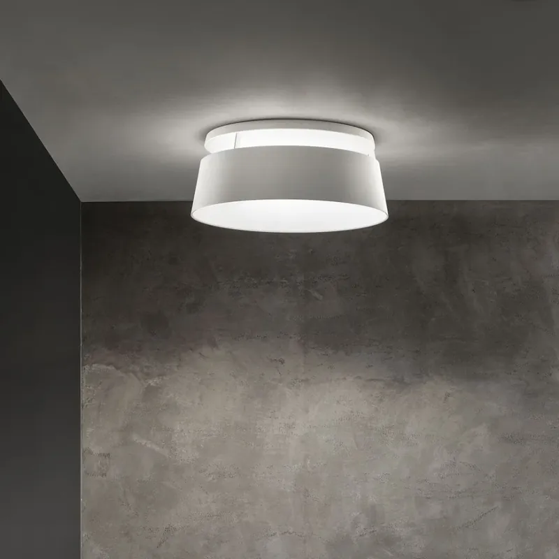 Nakupujte Hned Stilnovo Oxygen_S, bílé stropní svítidlo, 36W LED 3000K stmívatelné DALI, prům. 56cm