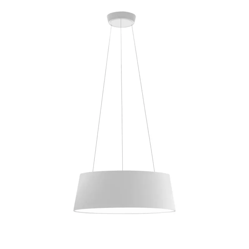 Ověřený Stilnovo Oxygen_P, bílé závěsné svítidlo, 36W LED 3000K stmívatelné DALI, prům. 56cm