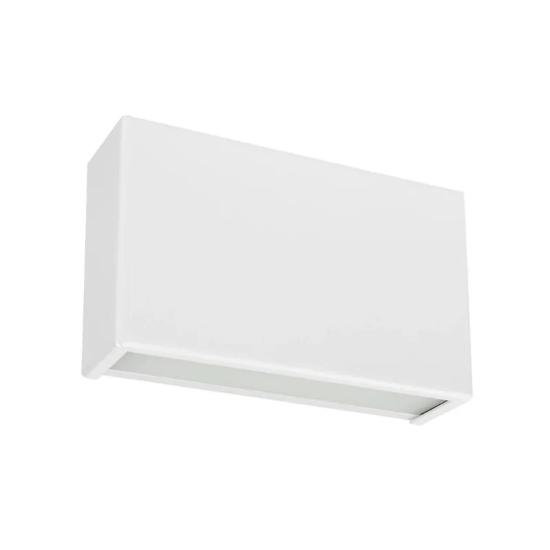 Linea Light Box_W, bílé nástěnné svítidlo se svícením nahoru/dolů, 10W LED 3000K, délka 13,9cm Cenový Hit