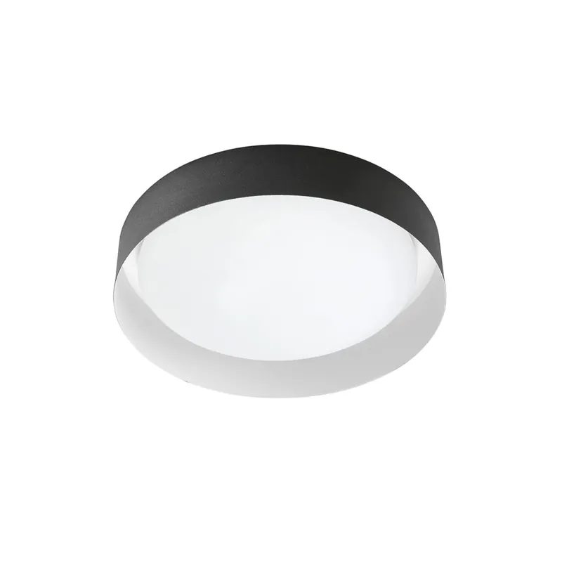 Linea Light Crew_2, stropní svítidlo s černo-bílým límcem, 12W LED 3000K, prům. 26cm Nakupujte Hned