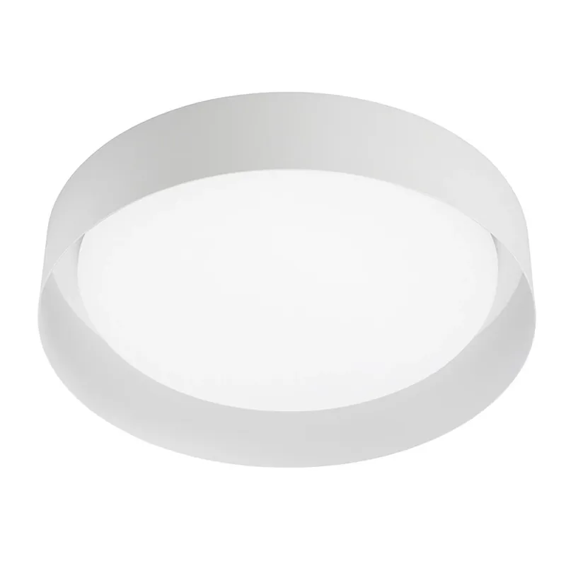 Vrácení Zdarma Linea Light Crew_2, stropní svítidlo s bílým límcem, 22W LED 3000K, prům. 40cm