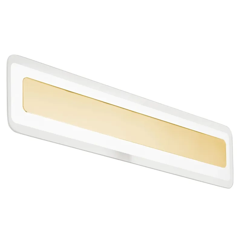 Akce Linea Light Antille_S, nástěnné svítidlo z pískovaného skla a zlaté, 28W LED 3000K, délka 61,4cm