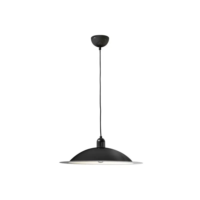 Stilnovo Lampiatta, retro černé závěsné svítidlo, 1x11W LED E27, prům. 50cm Časově Omezené