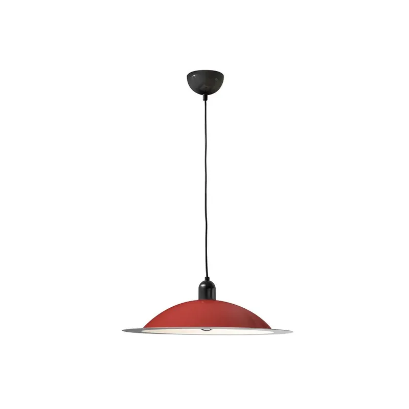 Stilnovo Lampiatta, retro červené závěsné svítidlo, 1x11W LED E27, prům. 50cm Hit Sezóny
