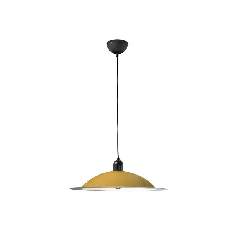 Výhodná Nabídka Stilnovo Lampiatta, retro žluté závěsné svítidlo, 1x11W LED E27, prům. 50cm