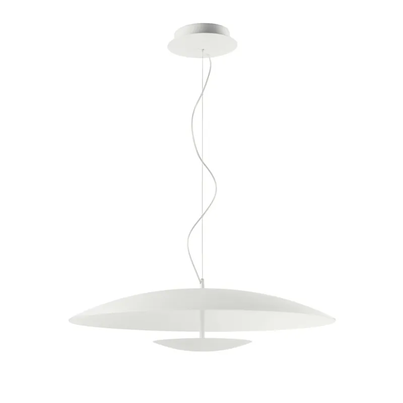 Linea Light Horizon_P, bílé závěsné svítidlo pro nepřímé osvětlení, 34W LED 3000K, Ø 65cm Víkendová Akce