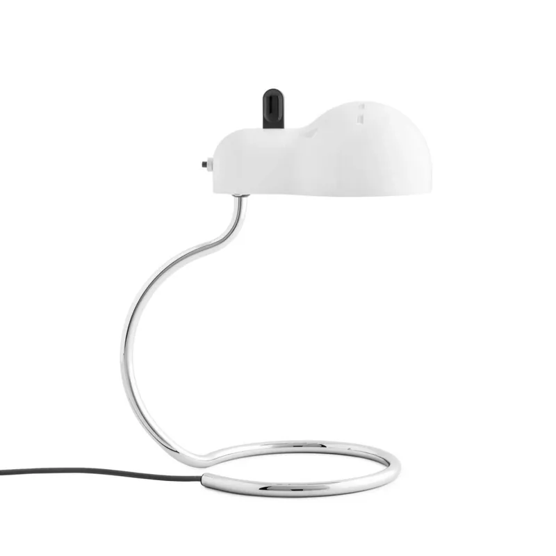 Stilnovo Minitopo Classic, bílá stolní retro lampička, 1x7W LED E27, výška 36cm Akční Cena