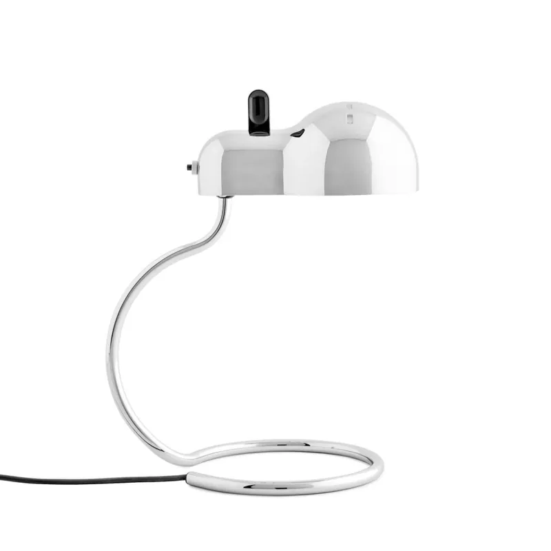 Nejlepší Volba Stilnovo Minitopo Chrome special, chromová stolní retro lampička, 1x7W LED E27, výška 36cm