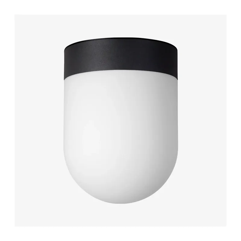 Výhodná Nabídka Lucis Retro, stropní svítidlo v kombinaci bílého skla a černé montury, 7,9W LED 3000K, prům. 19cm