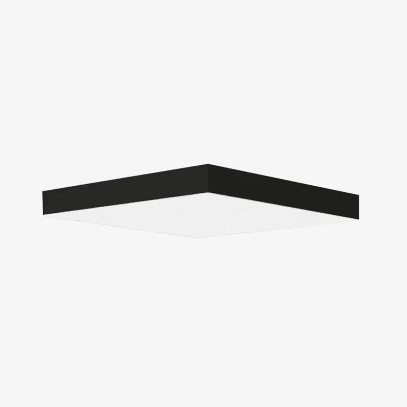 Lucis Izar B, čtvercové stropní svítidlo z akrylátového skla LED 41W 3000K 60x60 cm, černá Nová Kolekce