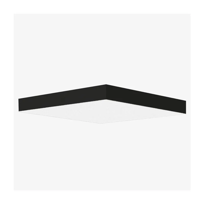 Lucis Izar B, čtvercové stropní svítidlo z akrylátového skla LED 92W 3000K 90x90 cm, černá Cenová Bomba