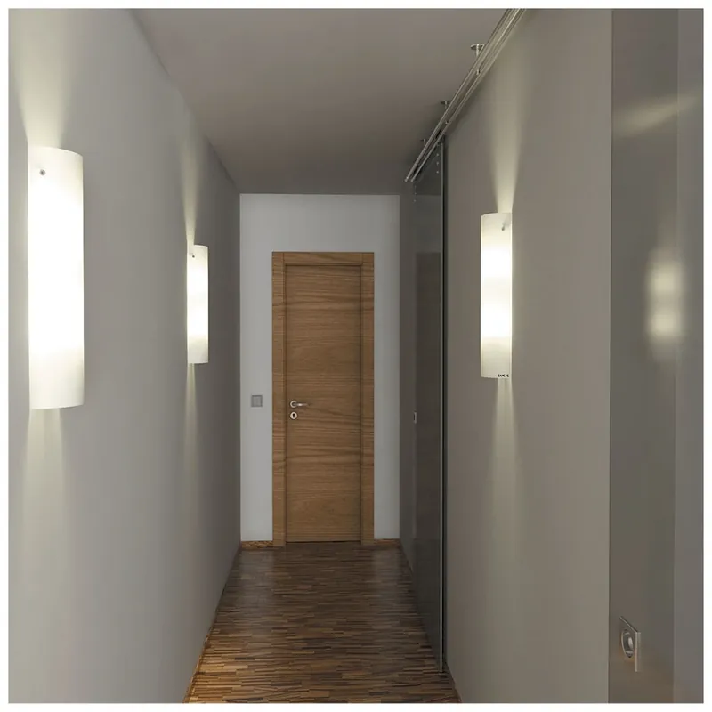 Výhodná Nabídka Lucis Maia, nástěnné svítidlo z bílého, trojvrstvého skla, 4×60W E14, výška 50cm