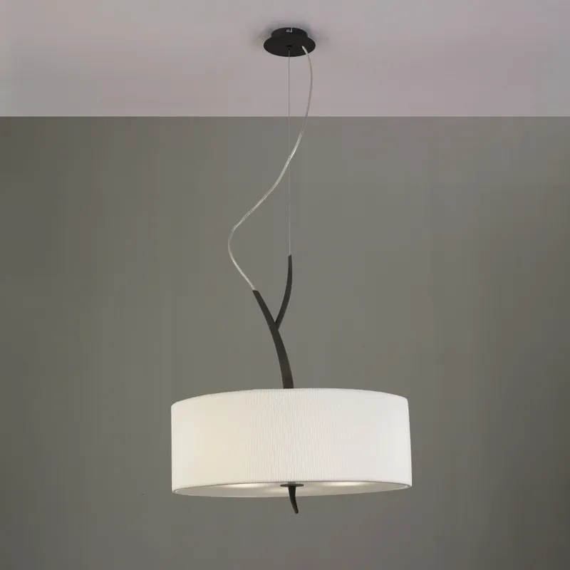 Mantra Eve 1153, závěsné svítidlo španělského výrobce, 3x20W E27, hnědá/stínítko z bílého textilu, prům.50cm Odeslání Ihned