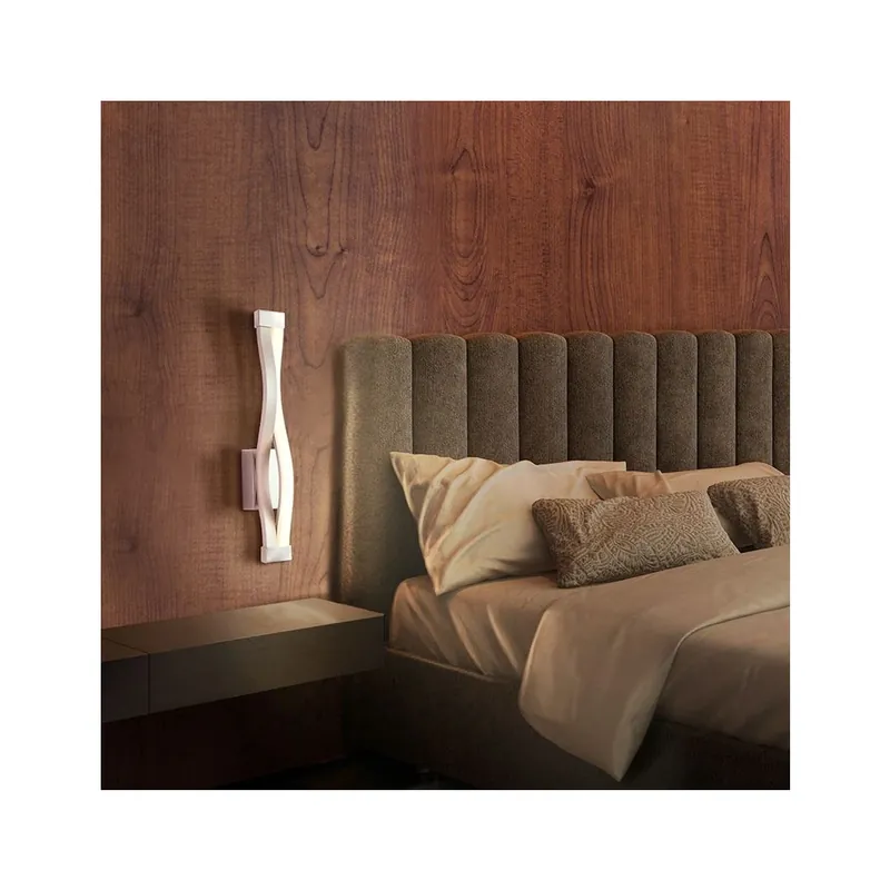 Mantra Sáhara, nástěnné LED svítidlo, 6W 3000K stmívatelné dotykem, stříbrná/chrom, výška 37,6cm Akční Nabídka